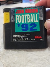 John Madden Football '92 (Sega Genesis, 1991) Cart Only 