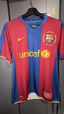 Nike FC Barcelona Camp Nou 1957-2007 UNICEF Soccer Jersey Blue/Red Size S