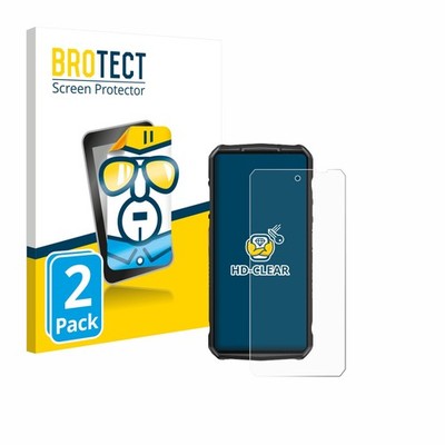 2x Display Schutz Folie für Ulefone 29 pro Zubehör Transparent
