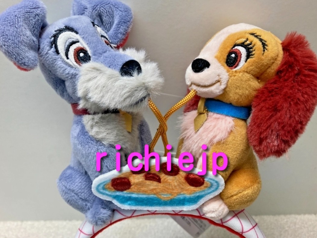 Japan Tokyo Disneyland Lady and the Tramp Ears Headband Hairband