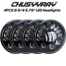 4Pcs 5.75" 5-3/4 inch Round LED Headlights High Low Beam For Jaguar XJ XJR XJ8