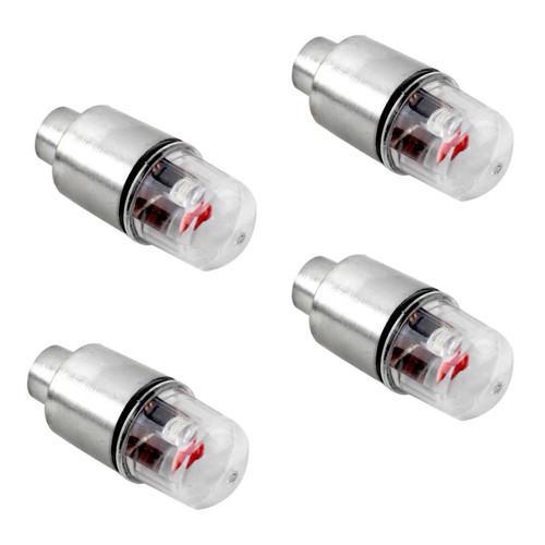 4x LED Dragonfly Wheel Tyre Tire Air Valve Stem Cap Light Lamp For Car Bike - Picture 7 of 9