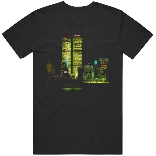 New York City Twin Towers Skyline v3 T Shirt