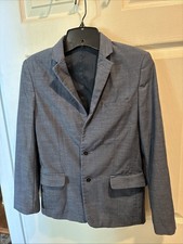 Boys Size 12 Dress Jacket / Calvin Klein / Blue-gray / Lined / 2 Button