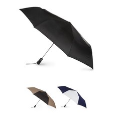 Totes Auto Open/Close Windproof Compact Large Golf Umbrella One Size, Black