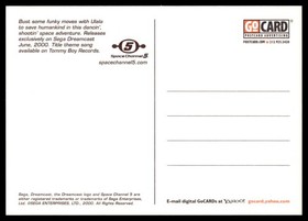 Advertisment Postcard Space Channel 5 Sega Dreamcast Game