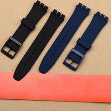 Silicone Watch Strap 17mm 19mm 20mm Sport Rubber Band Men Women for Swatch