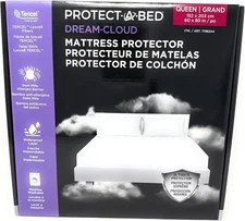 Protect-A-Bed Dream Cloud Mattress Protector Waterproof Breathable Lyocell Top .
