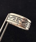 Big Vintage Mexico Sterling Silver 925 Tribal Pattern Spinner Ring Size 11.75 — photo 5