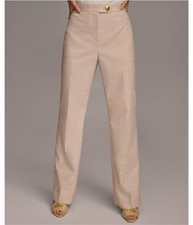DONNA KARAN NEW YORK Womens Straight Leg Casual Trouser Pants