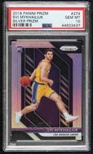 2018-19 Panini Prizm Silver Prizm Svi Mykhailiuk #274 PSA 10 GEM MT j6a