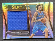 Dereck Lively II 2023-24 Panini Select Rookie Jumbo Swatches Silver RC #RJS-DL