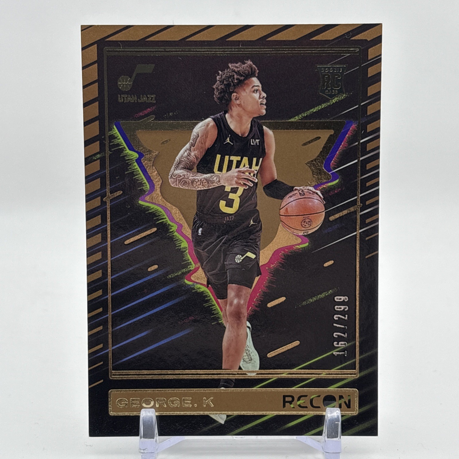 2023-24 Panini Recon - Rookies Keyonte George #237 Holo Bronze /299 (RC)