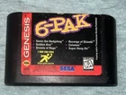 6-Pak (Sega Genesis, 1995) VTG Video Game Sonic Golden Street Revenge Columns