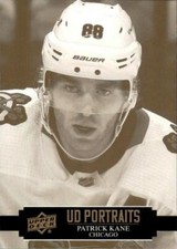 PATRICK KANE ~ 2021-22 Upper Deck UD PORTRAITS #P-16 ~ Chicago Blackhawks ~ SP