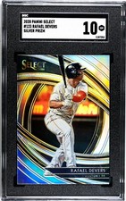 2020 Panini Select #123 Rafael Devers HOLO SILVER PRIZM SGC 10 GEM MINT