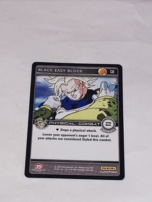 DBZ Dragon Ball Z TCG Panini Perfection C8 Black Easy Block | eBay