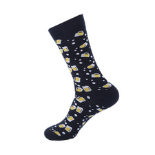 Pair Men's and Women's Premium Combed Cotton Fashion Funky Design Dress Socks