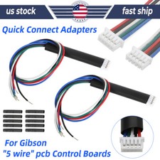 2X For Gibson Quick Connect Adapters Control Board PCB Pickup Wire Connector US