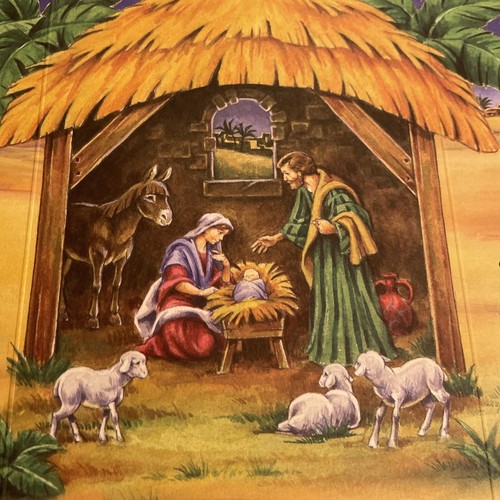 25 Miles Kimball Christmas Cards With Envelopes NATIVITY Trifold 25 miles kimball christmas cards with envelopes nativity trifold