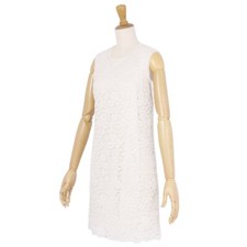 Dolce & Gabbana Dress Sleeveless All Lace Top Women 36 Ivory