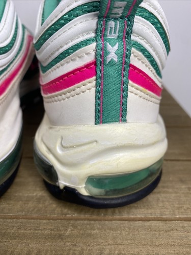 Nike Air Max 97 South Beach 2018 White Teal Pink 921826-102 Mens Size 9 - 第 3/10 張圖片
