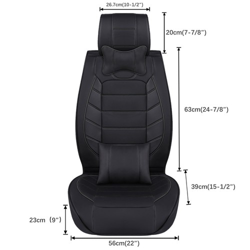 For Hyundai Kona Car Seat Cover Full Set PU Leather 2/5-Seat Cushion Protection - Picture 3 of 48