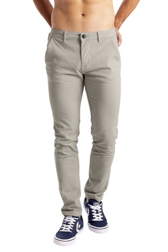 Mens Chino Trousers Slim Fit Straight Leg Casual Cotton Business Office Trousers - Picture 11 of 16
