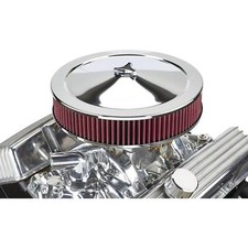 Chrome Air Cleaner With Washable Filter 14 X 3 Inch