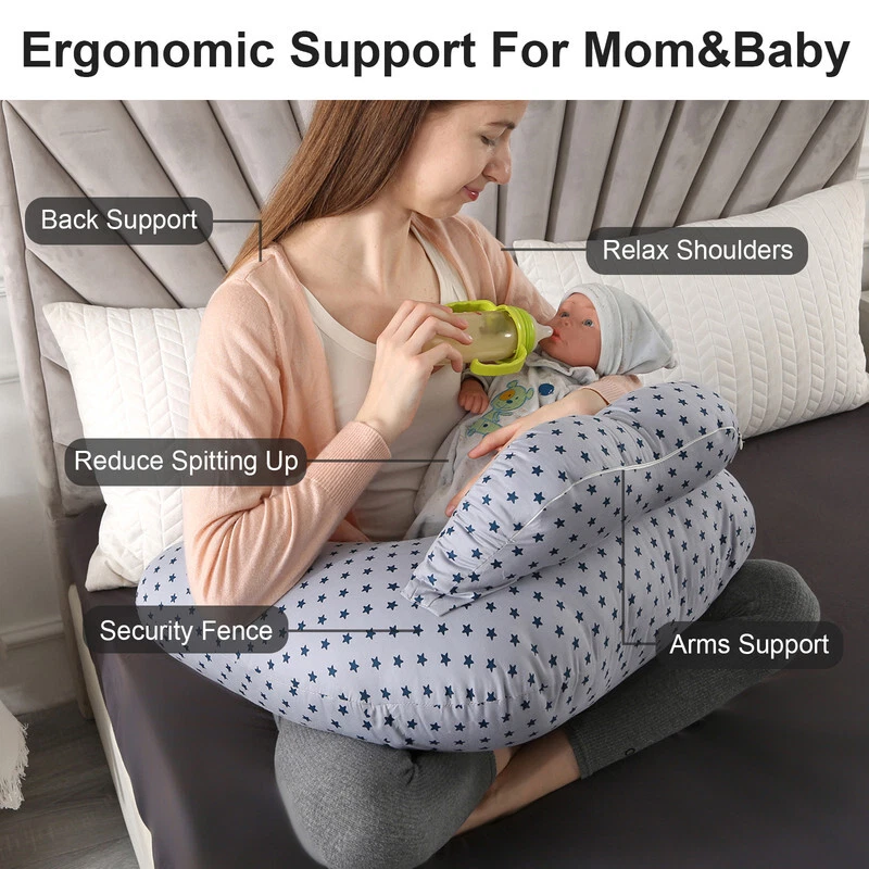Nursing Pillow for Breastfeeding and Bottle Feeding Shredded Memory Foam Pillow - Image 4 of 4