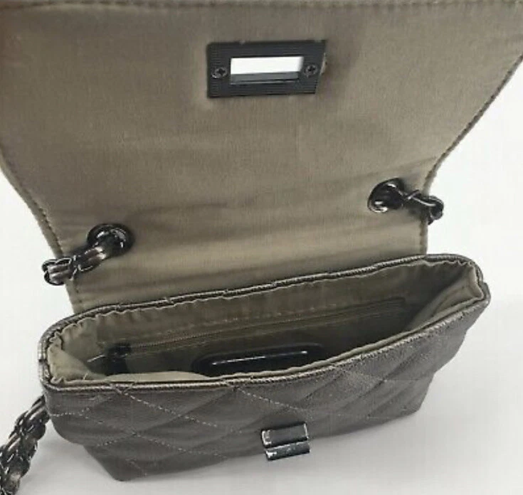 Borsa Steve Madden BCARRY metallizzata trapuntata pochette tracolla catena tracolla