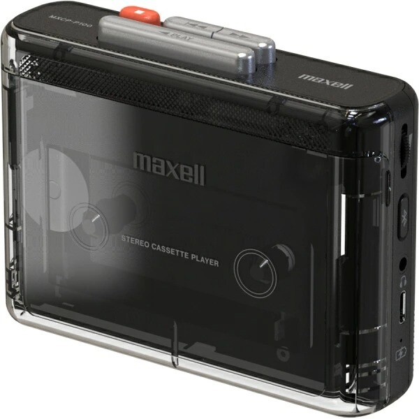 Maxell MXCP-P100 ブラック Bluetooth対応 MXCP-P100Bluetooth対応ポータブルカセットプレーヤー｜カセット