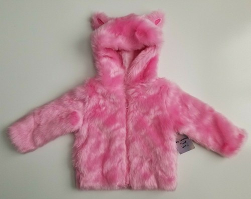 2T Plush Faux Fur Full Zip Ears NWT | eBay