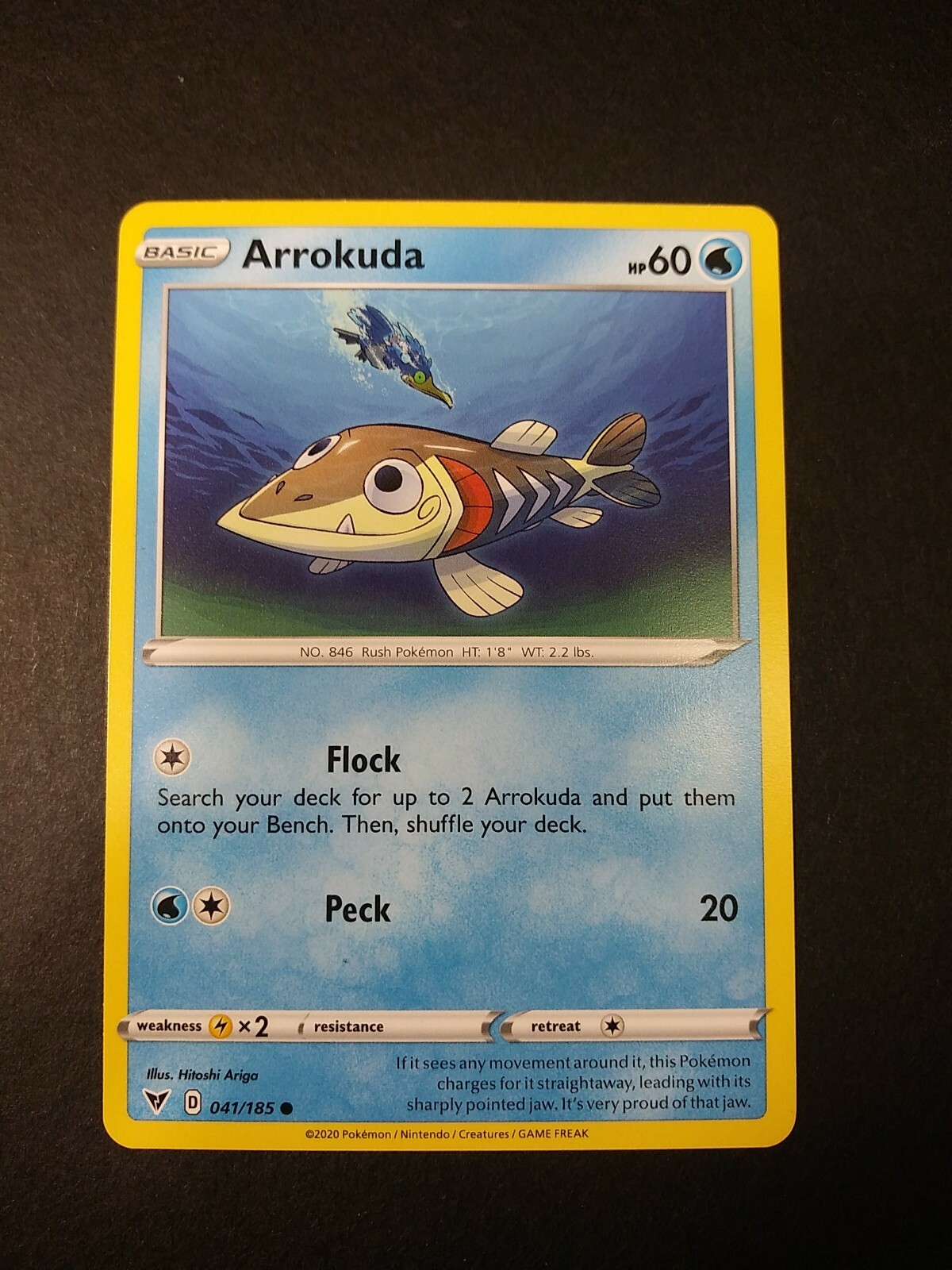 Pokemon Vivid Voltage Arrokuda Common Card 041/185 NM