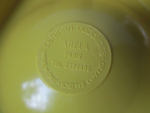 original RICARD Anisette serenari Italy Kunststoff-Werbe-Aschenbecher gelb - Picture 8 of 10