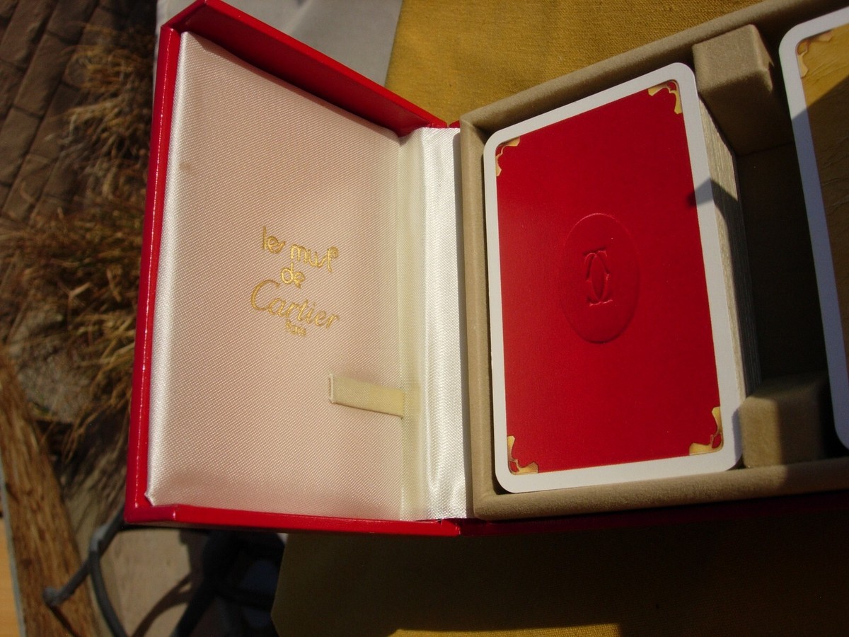 Cartier les must de Cartier ボックスメモパッド CARTIER - PLAYING CARDS IN ORIGINAL BOX - LES MUST DE
