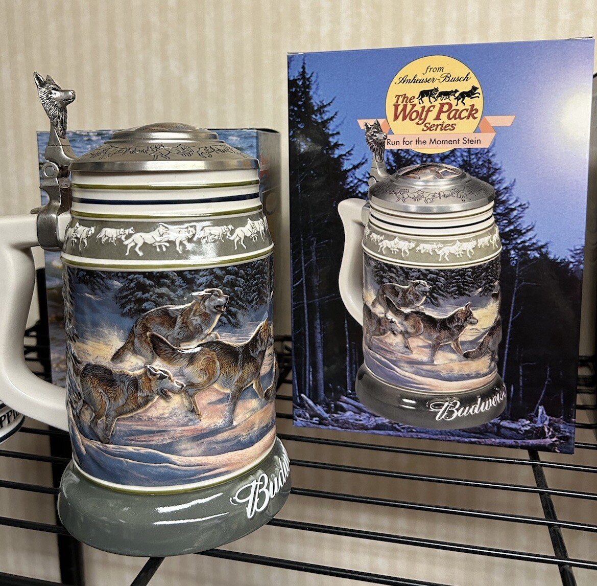 Lot Of 4 Budweiser Beer Steins eBay