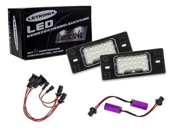 18 SMD LED Kennzeichenbeleuchtung Letronix VW Passat Variant E4-image