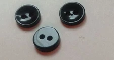 NEW PKG 0F 25 BUTTONS  3/8 INCH BLACK PEARL FINISH