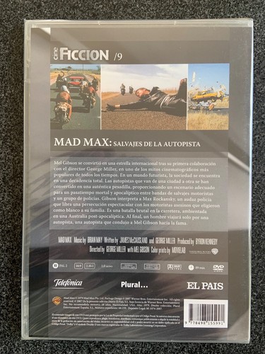 MAD MAX (1979) SALVAJES DE LA AUTOPISTA - DVD - CINE FICCIÓN Nº 9 - ¡PRECINTADO! - Imagen 2 de 2