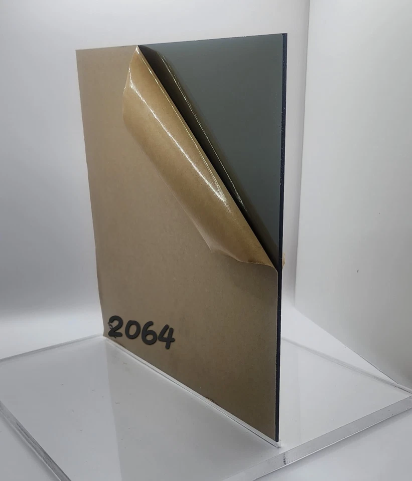 Hoja de plexiglás acrílico-1/8" de espesor-gris claro transparente humo #2064-24" x 36" Foto 4 de 4
