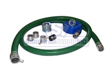 PVC Green Standard Suction Hose  1-1/2" x 20   Fits Honda  50  Blue Discharge