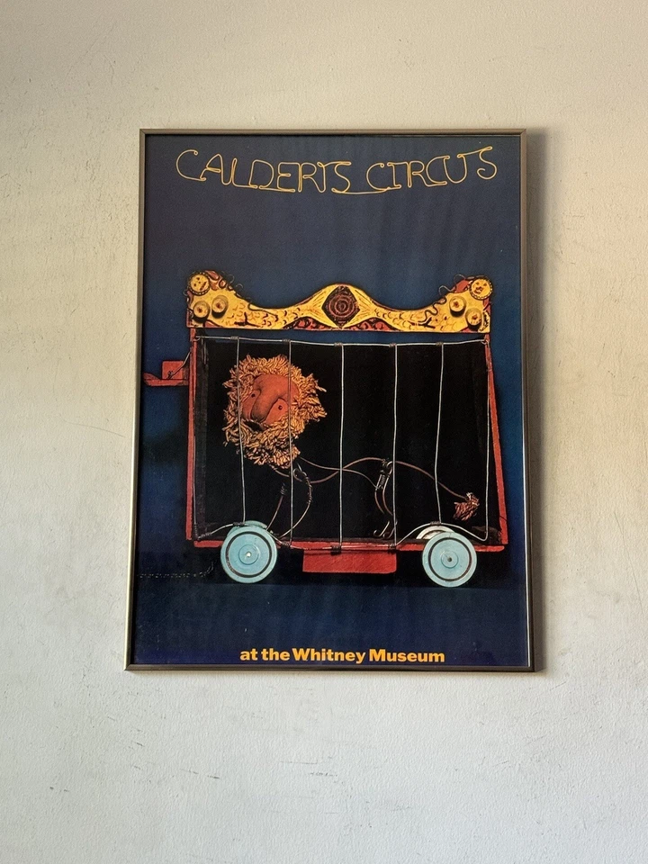 ALEXANDER CALDER VINTAGE ARTE MODERNO CIRCO LITOGRAFÍA CARTEL ANTIGUO MUSEO WHITNEY Foto 2 de 4