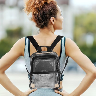 PVC Transparent Backpack Travel Small Clear Bag for Stadium Events Purse  UK