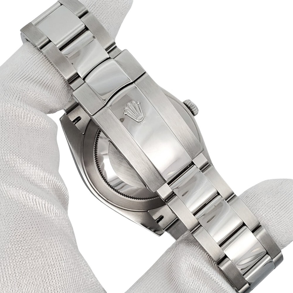 Rolex Datejust 41 Silver Index White Gold Fluted Bezel Watch 126334 Box Papers image 7