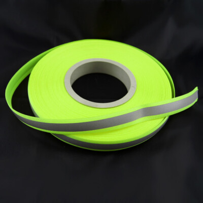 2 m Reflektorband Leuchtborte Reflexstreifen Neon Grün 20 mm
