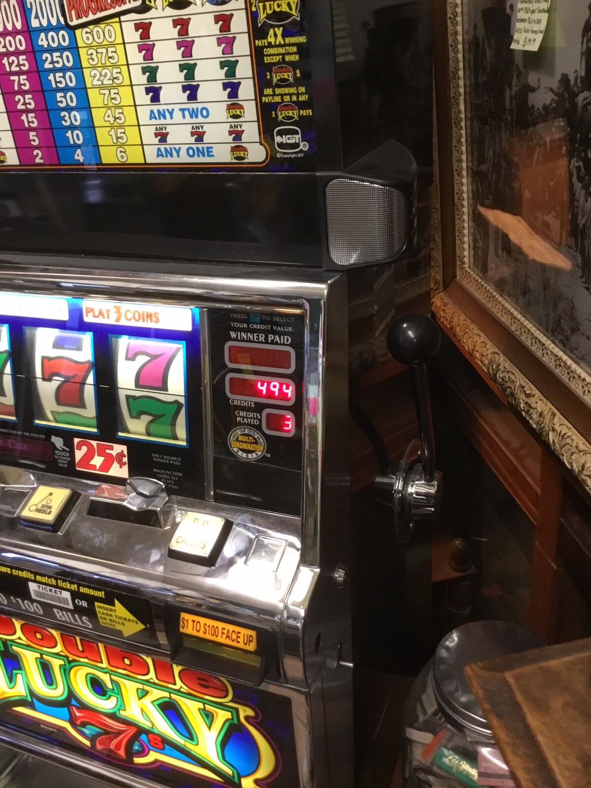 IGT Double Lucky 7s Progressive Slot Machine. | eBay