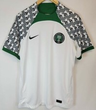 Nike Nigeria Football Federation 2022 Away Jersey Men's Size M White/Green