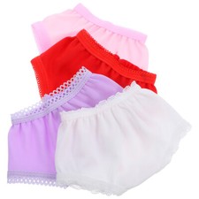4pcs Doll Panties Small Underwear Underpants Pretend Play Accessories Random