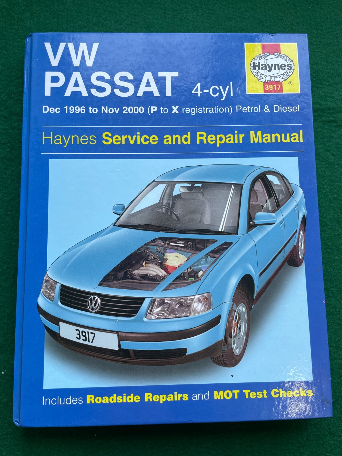 VW PASSAT 4 CYL 1996 - 2000 PETROL & DIESEL HAYNES SERVICE & REPAIR MANUAL